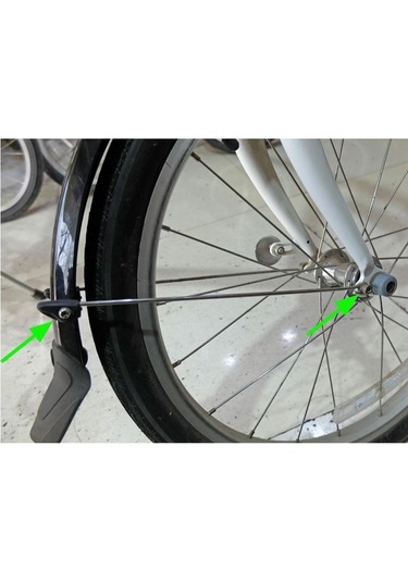 20 '' 14 '' Katlanır Bisiklet Çamurluk Seti V Fren Bisiklet Çamur Muhafızları 20 Inç Siyah