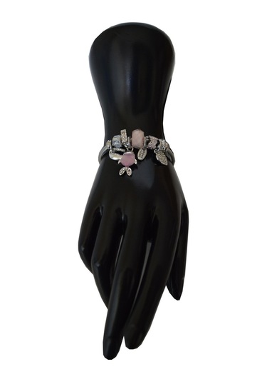 Uzel Çelik Bileklik Gümüş Silver Model Pembe, Balık Char...