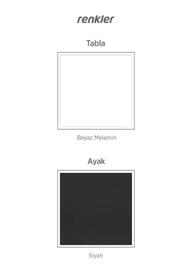 Flex Çalışma Yönetici Yükseklik Ayarlı Masa Beyaz