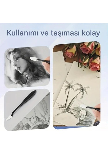 Eskiz Sünger Silgi, Kara Kalem Silgi, Vurgulama, Gölgelendirme Ve Düzeltme, Sünger-22 Parça Set