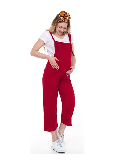 Luvmabelly Myra6107 - Bordo Hamile Salopet-bordo