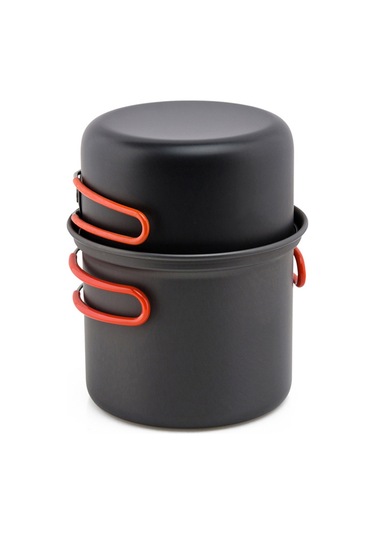 Neevoyu "kamp İçin Katlanır Ocaklı 2'li Tencere Seti - Çatal Kaşık Ve Bez Dahil" Çok Renkli