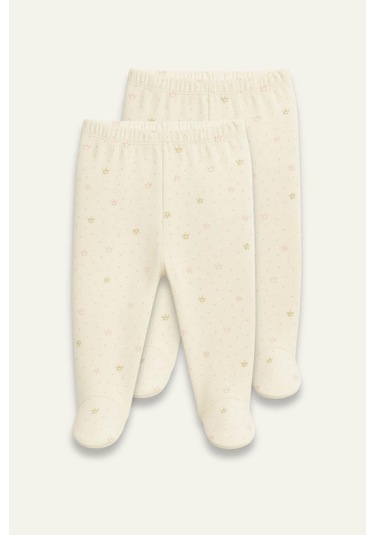 Zeyland Unisex Bebek İkili Tek Alt - Açık Ekru Ekru