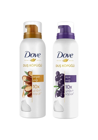 Dove Duş Köpüğü Argan Yağı 200 ML + Açai Yağı 200 ML