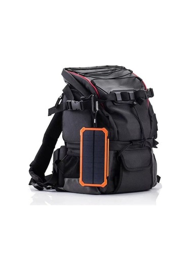 Novahub 20000mah Güneş Enerjili Şarj Cihazı, Çift Usb, Led Fener, Dış Mekan Kullanımı İçin Mükemmel