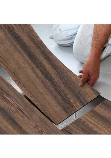 Novahub 20x300 Cm Vintage Tahıl Ahşap Zemin Sticker, Su Geçirmez Mutfak & Banyo Duvar Etiketi Ahşap