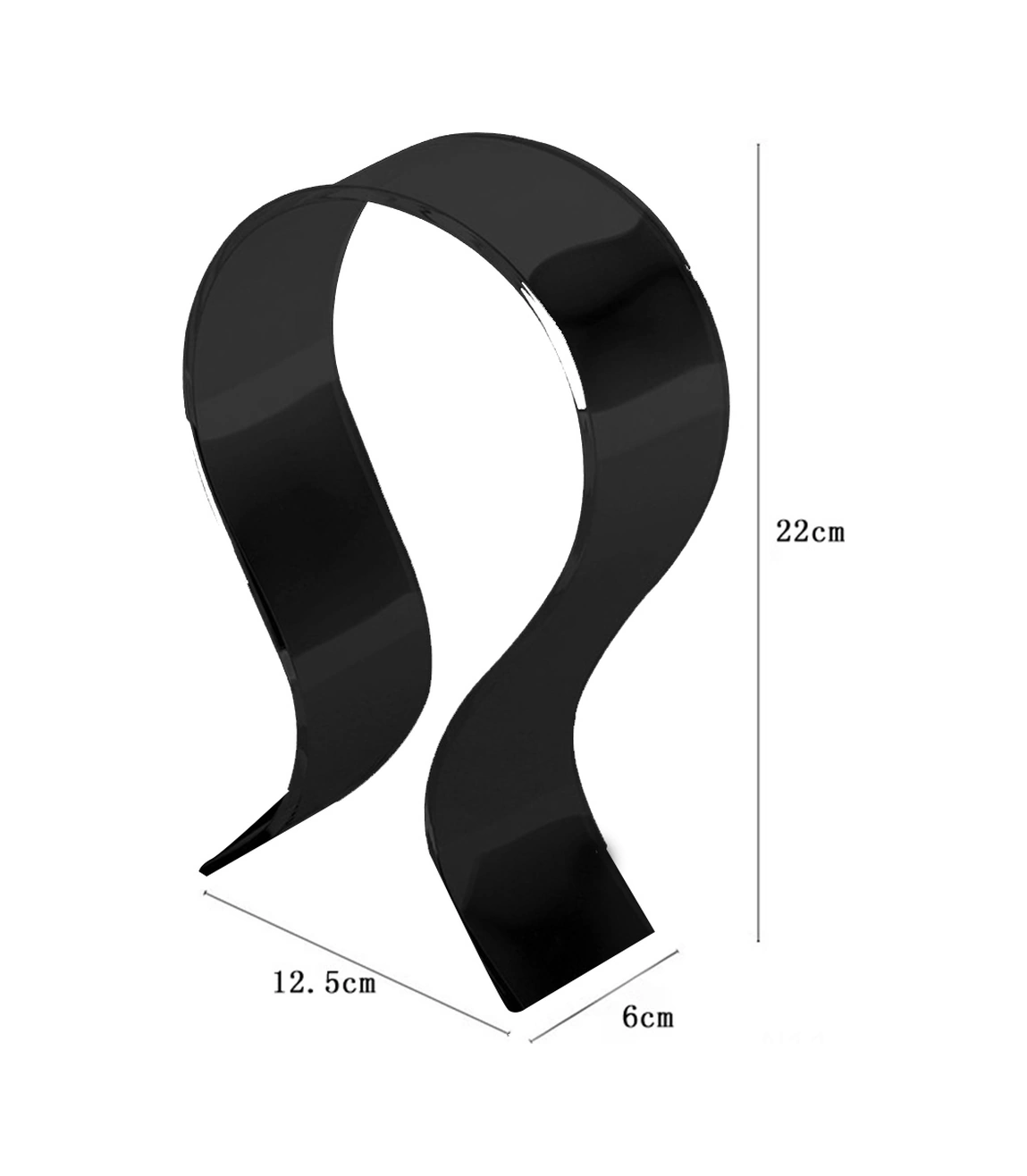 Skycity Akrilik Kulaklık Tutucu U Şekilli Ev Ofis Mağaza Sergi Stendi Dayanıklı Transparent Kulaklık Depolama Rafı