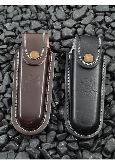 El Yapımı N690 Böhler Çelik Gravürlü Balçıklı Kilitli Yaylı Çakı Açık Kahverengi