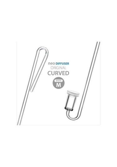 Aquario Co2 Diffuser Curved Original M White