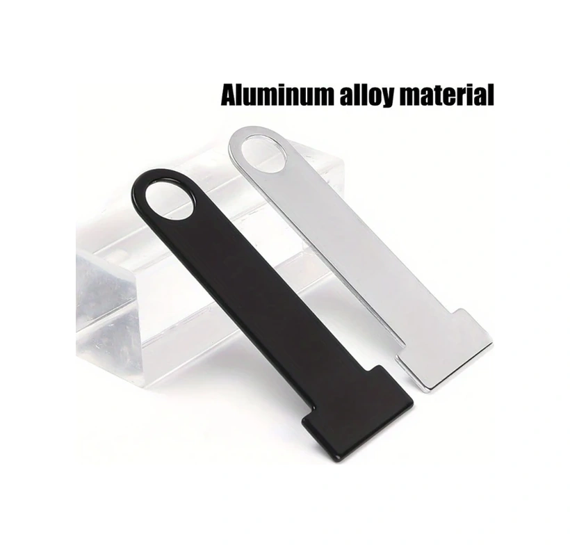 Elmpaly 2 Adet Beyaz Kask Kilit Askısı - Dayanıklı Metal Bisiklet Motosiklet Kilidi Ve Güvenlik Halkası