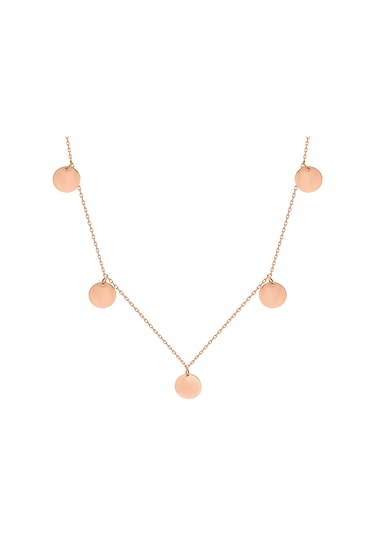 Glorria Rose Altın Plaka Kolye N11.29745