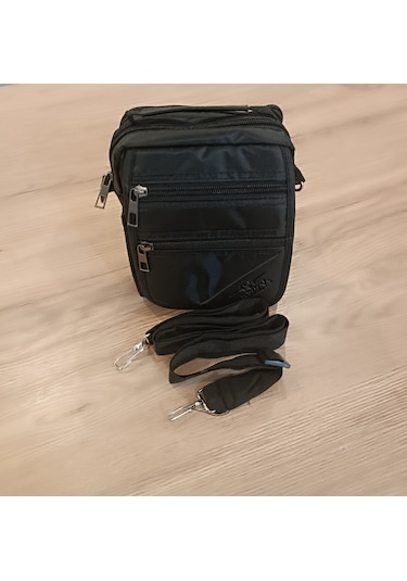 Erkek Çapraz Askılı Omuz Çantası Siyah