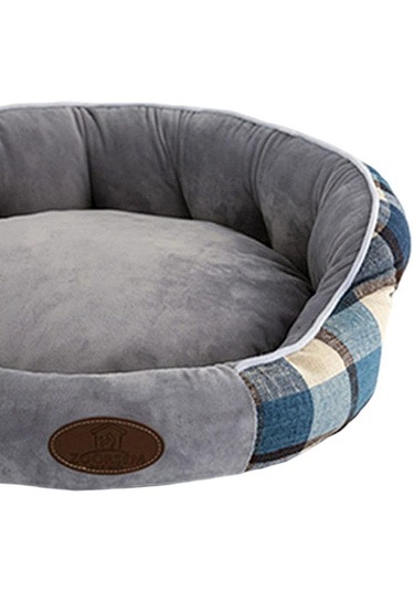 Suntek Sıcak Kafes Kediler Köpekler Yatak Kısa Peluş Mavi