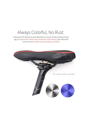 Sones Bisiklet Titanyum Alaşımlı Sele Borusu Kilitleme Vidaları, Renk: M6x30 Altın