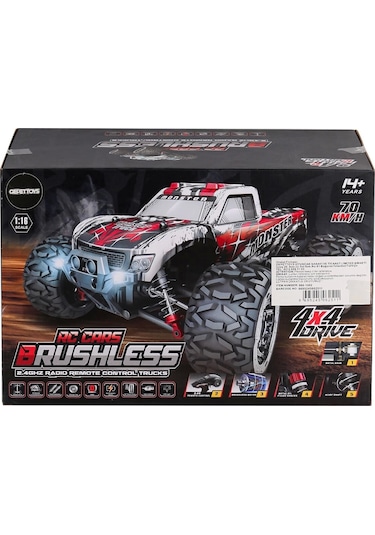 866-1602 Kumandalı 1:16 70 Km/h Brusless Araba 4x4