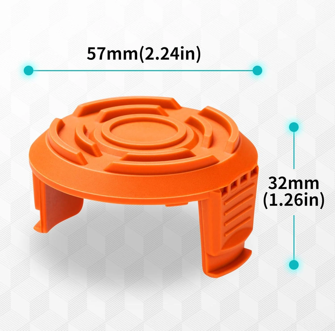 Xiyyadms Bıçaklı Makine İçin Değişim Bobin Kapağı - Ot Temizleyici Uyumlu, 3 Adet Set