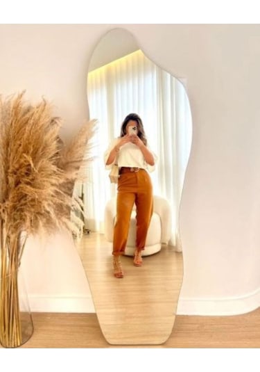 Asimetrik Ayna, Natura Boy Aynası, Asimetrik Boyayna 160 X 60 Gümüş