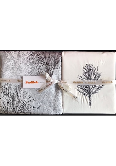 Özdilek  Albero Çift Kişilik Gelin Seti Gri