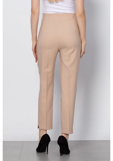 Çift Düğmeli Kumaş Pantolon - Taş-Taş