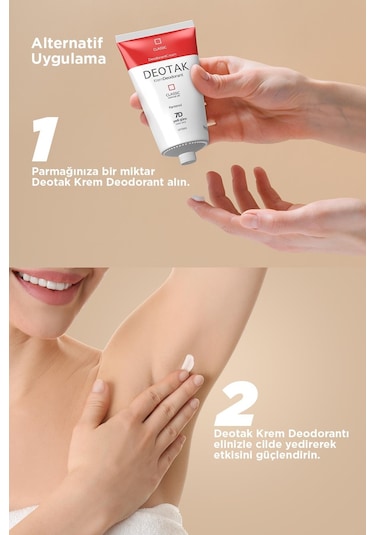 Deotak Classic Koruma 7 Güne Kadar Etkili Hassas Ciltler İçin Kadın - Erkek Kullanım Krem Deodorant 35 ML