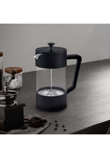 Suntek Cam Çaydanlık Paslanmaz Çelik Filtre Kahve Makinesi 350ml