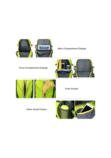 Pazly 40l Dayanıklı Seyahat Sırt Çantası Kamp Yürüyüş Dizüstü Bilgisayar Günlük Sırt Çantası Trekking Tırmanma Sırt Çantaları Erkekler Kadınlar İçin Altın