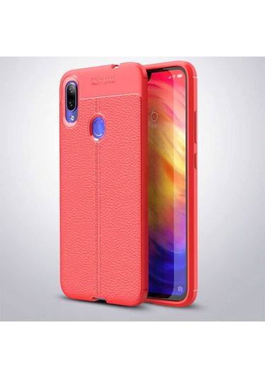 Xiaomi Redmi Note 7 Kilif Deri Tarzi Niss Silikon Case 389472364