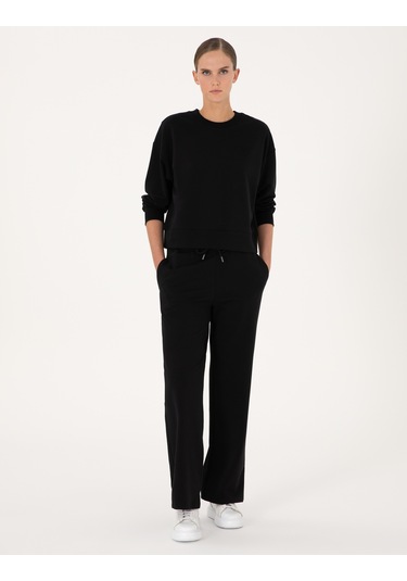Pierre Cardin Kadın Siyah Sweatshirt 50314963-vr046 Siyah