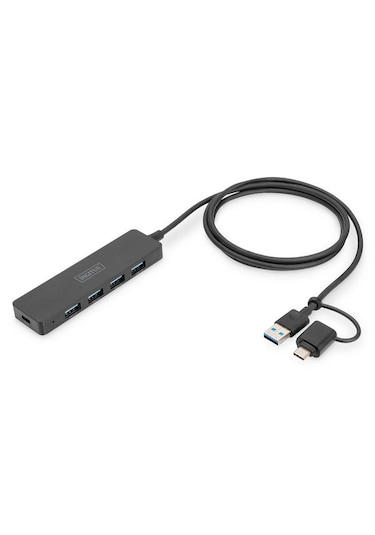 Digitus Da-70236 4 Port Usb 3.0 Çoklayıcı Hub Usb-type-c Soket