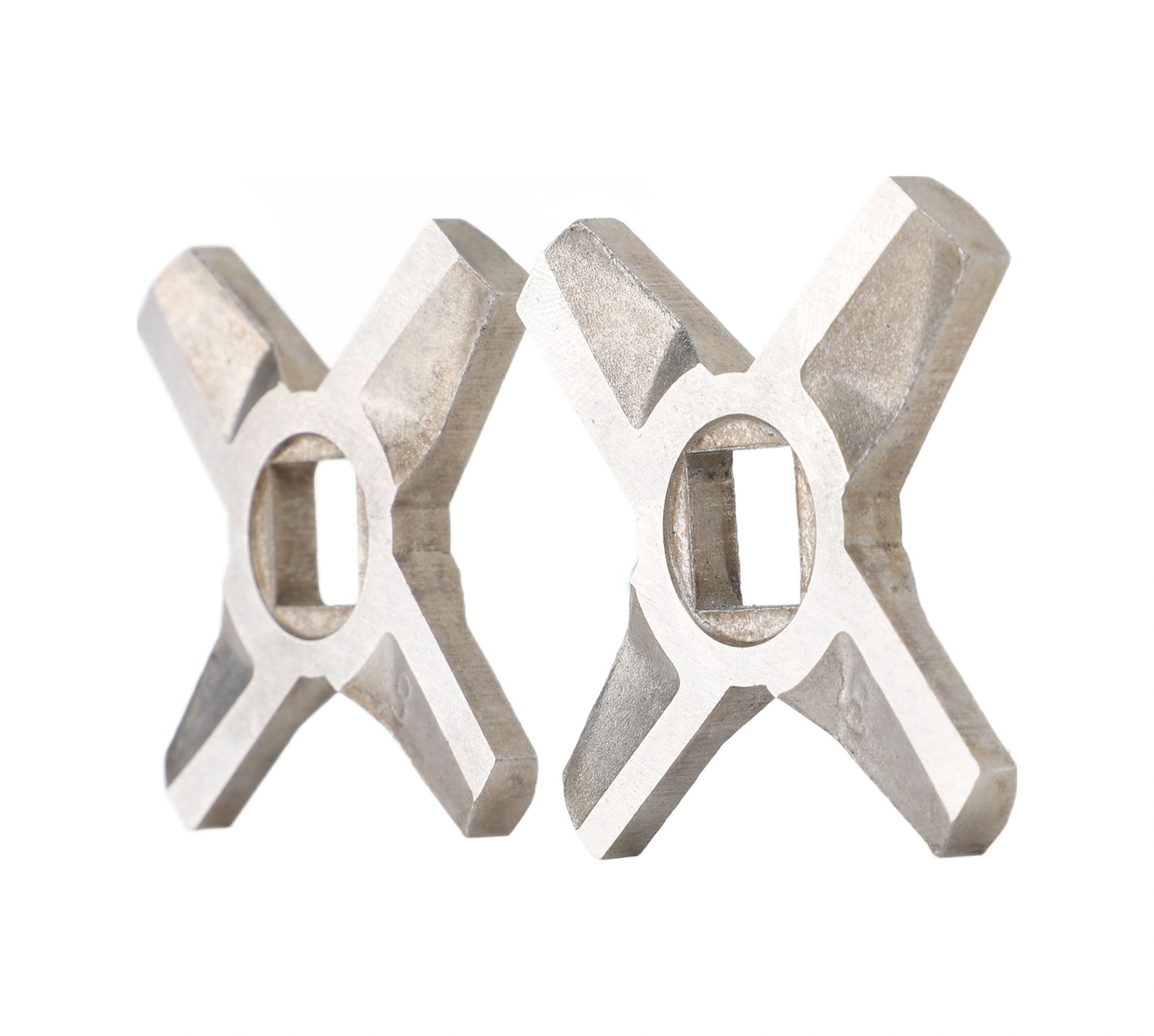 Geeroyoo Stainless Steel Et Mincerı Bıçakları - 2 Adet, 5.5x5.5cm, Çok Marka Uyumlu, Hızlı Kesim, Kolay Temizleme, Dayanıklı Aksesuar Diğer