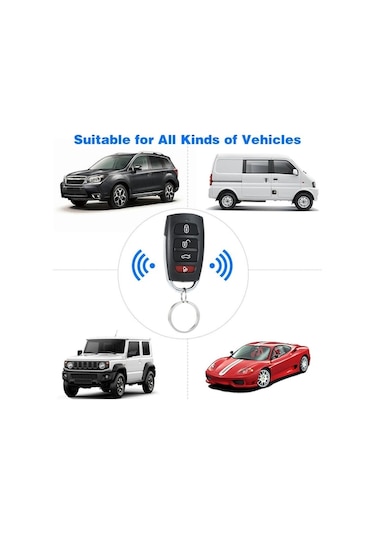 Novahub Evrensel Araba Kapı Kilidi Bagaj Açma Anahtarsız Giriş Sistemi Uzaktan Kumandalı Merkezi Kilitleme Kiti E