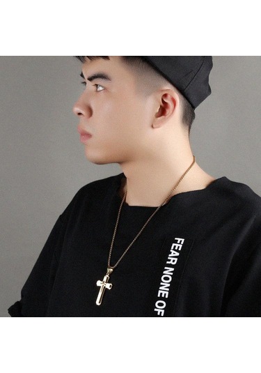 Siyah Opk Retro Geçişli Kolye Erkek Hediye