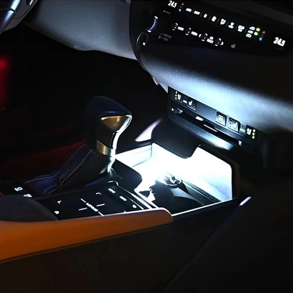 Trendooze Turcoshop11 1 Adet Pembe-mor Mini Usb Led Araç İçi Aydınlatma