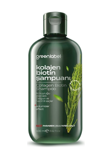 Greenlabel Kolajen Biotin Şampuanı 400 ML