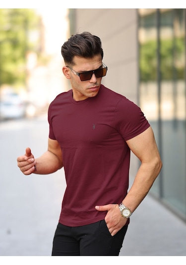 Erkek Standart-fit Bisiklet Yaka %100 Pamuk 4'lü Basic Tişört Paketi Kzk-106 Çok Renkli