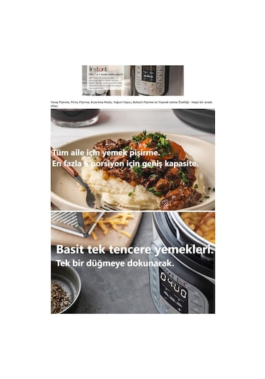 Instant Pot Duo 7 Si 1 Arada 5.7 L Akıllı Buharlı Pişirici