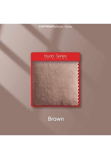 Kahverengi 1 Adet Nuan Serisi Katı Kadife Çizgili Kırlent Örtüsü Çekyat Yastık Kılıfı Dekoratif Yastık Kılıfları 30x50/45x45/50x50cm 30cm X 50cm