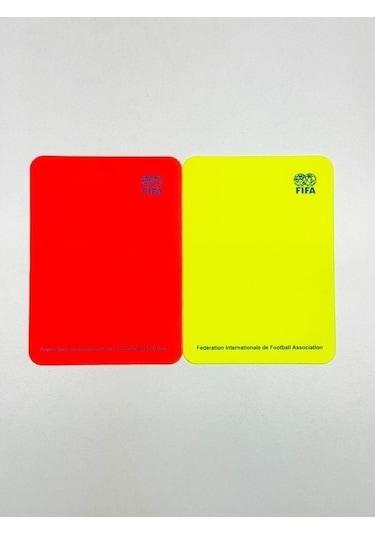 Fifa Baskılı Kalın Sarı Kırmızı Kart Çizelgeli Kurşun Kalem İle Yazılır, Silinir Kırmızı - Sarı