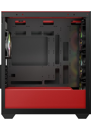 Rampage Blaze Mesh Temperli Camlı 4x12 CM ARGB Fan M-Atx 400W PSU Oyuncu Kasası