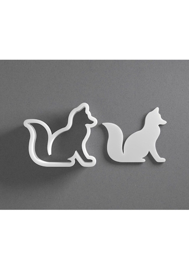 Oturan Tilki Kurabiye Kalıbı / Kesici / Şekillendirici