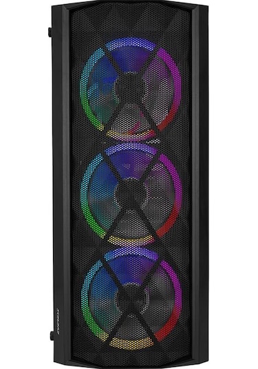 Everest Bumpy 4x12 CM Argb Fanlı Temperli Camlı Mid Tower Oyuncu Bilgisayar Kasası