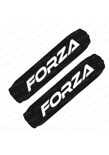 Forza Baskılı Amortisör Çorabı Kılıfı Beyaz