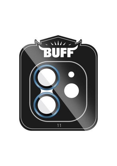 Buff Apple Uyumlu iPhone 11 / 12 / 12 Mini Kamera Metal Lens Koruyucu Lacivert