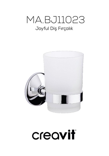 Creavit BJ11023 Joyful Diş  Fırçalık Krom