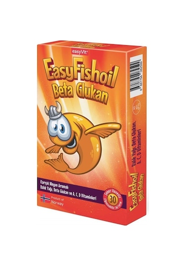Easy Fish Oil Beta Glukan Çiğnenebilir 30 Jel Tablet