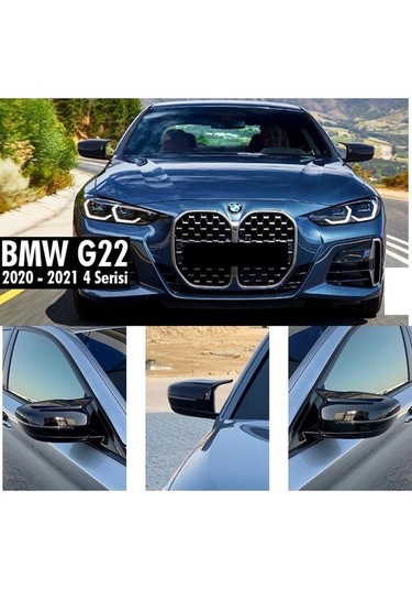 Bmw 4 Serisi G22 Batman Yarasa Ayna Kapağı Piano Black 2020 Ve Üzeri