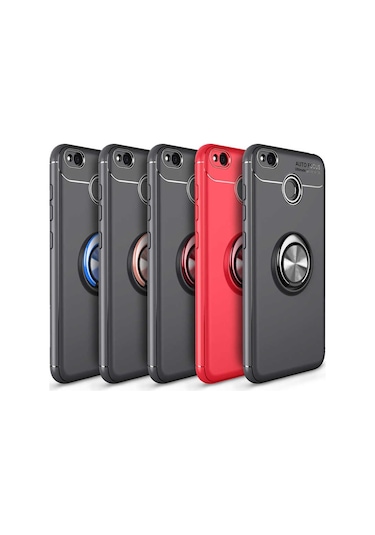 Xiaomi Redmi 4X Kılıf Yüzüklü Magnetli Ravel Case