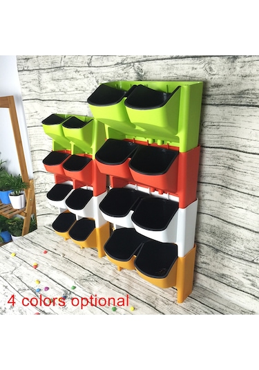 Pp Ekici Saksı Duvar Asma Bahçe Asılı İstiflenebilir Bahçe Malzemeleri Yeşil