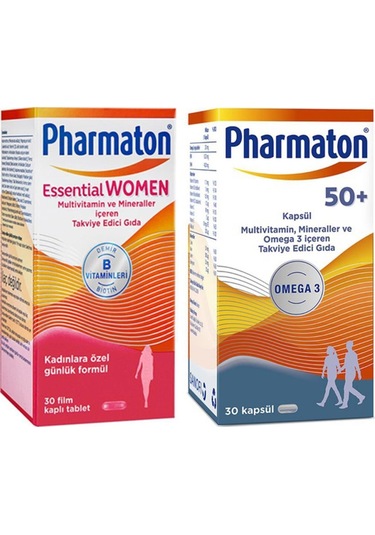 Pharmaton Essential Women 30 Kapsül Pharmaton 50 Plus 30 Kapsül