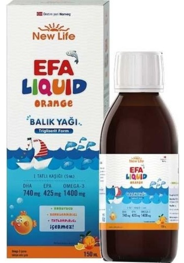 Efa Portakallı Balık Yağı Şurubu 150ml
